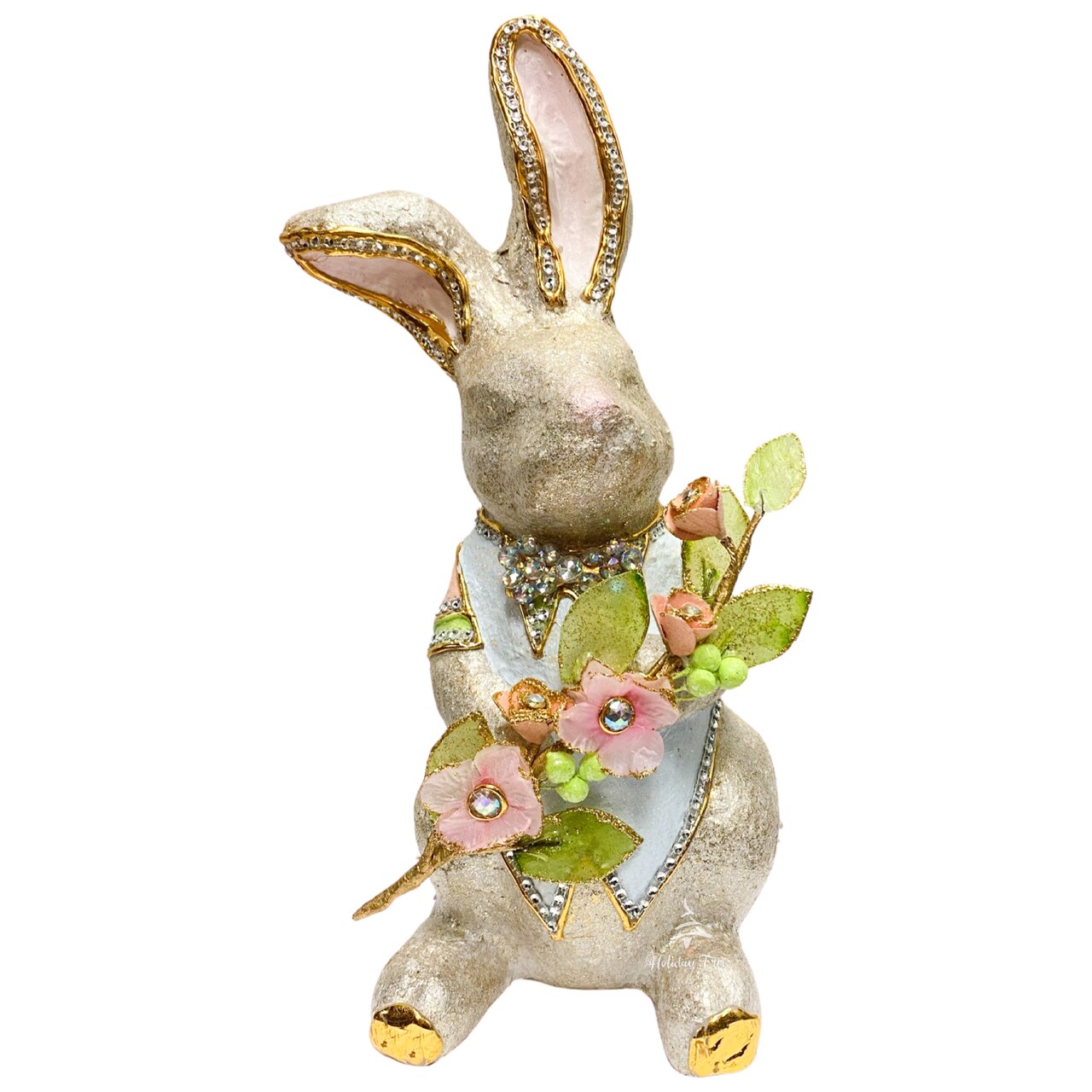 Easter Decorations - Marcarone Jweled Capiz Easter Bunny